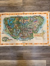 Disneyland 1958 Version B Theme Park Map Walt Disney Rare Folded picture