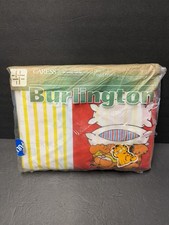 Vintage Burlington Caress Garfield Size Full Fitted Sheet (New) picture