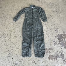 USGI CWU-27/P Flight Suit 38L Sage Green Nomex Flyers Coveralls USA picture