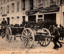 * Antique RPPC DB British & Canadian Troops Artillery Compiègne France WW1 c1914 picture
