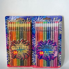 Vintage Y2K Pentech Fireworks Glitterz   #2 Pencils 48 Count New In Package picture