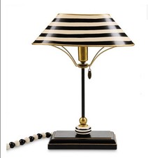 Mackenzie Childs Black and White Library Lamp picture