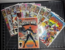 Secret Wars Full Run Secret Wars #8 Black Suit Original Story 1-12 VF/NM Set picture
