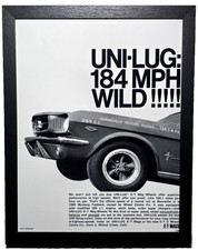 9.5X12 FRAMED MUSTANG UNI-LUG 184MPH 289 REPRODUCTION PRINT picture