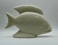 Vintage Waylande Gregory White Ceramic Fish Sculpture 12” | American picture
