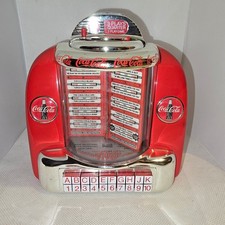 Vintage 1994 Coca Cola Musical Jukebox Diner Wall Box Coin Bank Red JB 06452 picture