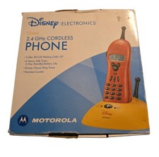 Vtg Y2K Motorola Disney Classic Cordless Phone 53669 Mickey Mouse Theme w/ Box  picture