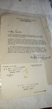 2 1954 U.S. Army Recruiting information items card & letter to Reading, Pa. picture