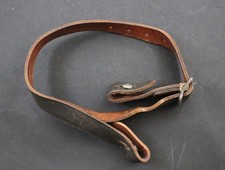 German WWII Army Luftwaffe Combat Helmet Leather Chin Strap Dated 1941 picture