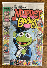 Jim Henson’s Muppet babies #10 Rare Newsstand edition 1986 Marvel 25th FN picture