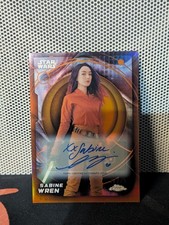 2026 Topps Chrome Star Wars #48 Sabine Wren Orange Refractor Auto /25 picture