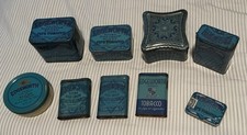 9 Edgeworth Vintage Early Pocket Tins Junior and Regular All Different picture
