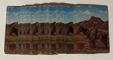 Vintage Ed Mell Cudahy Bar S Great Names West Playing Cards Complete 54 Deck picture