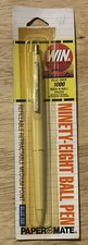 VTG Paper Mate Ninety Eight White Pen Double Heart Logo 1989 NOS picture