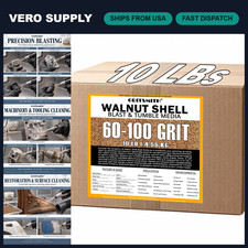 Premium Crushed Walnut Shell Media 60-100 Grit for Tumbling & Polishing - 10 LBS picture