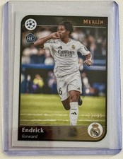 2024/2025 Topps merlin ucc-Endrick rookie Real Madrid white /30 color match picture