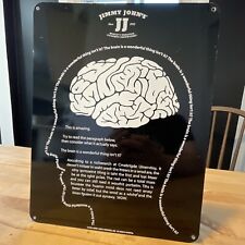 Authentic Jimmy John's Metal Tin Sign The Brain Is A Wonderful Thing 2005 picture