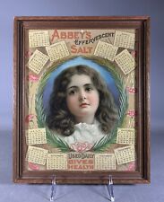 Antique Abbey’s Effervescent Salt Framed 1900 Calendar picture