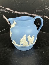 Wedgwood England Blue Jasperware Mini Pitcher 2.5