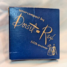 Vintage 1950s Dorset Rex Pearl Compact Boxed NOS S.F. Co. Fifth Avenue Near Mint picture