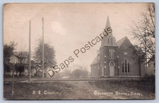 K62/ Columbus Grove Ohio RPPC Postcard c1910 Ottawa M.E. Church 497 picture
