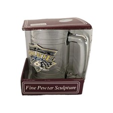 Mark Martin #6 Six NASCAR Mug Cup Glass Racing Fine Pewter Emblem New picture