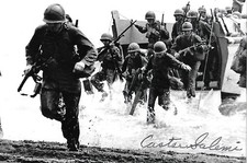 Caster Salemi auto/signed 4x6 photo WW II New Guinea Pacific Theater Rare LOOK picture