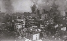 RPPC - SAN FRANCISCO EARTHQUAKE & FIRE - NICE DESCRIPTION of DISASTER on BACK picture