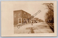 JH23/ Delphos Ohio RPPC Postcard c1910 Main Street Stores  45 picture