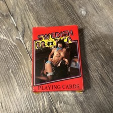 SWEDISH EROTICA PLAYING CARDS VINTAGE COMPLETE 55 CARDS RARE ADULT ENTERTAINMENT picture