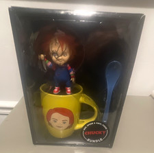 Universal Chucky Vinyl Figure Bundle Gift Set w/ Mug & Spoon Age 17+ picture