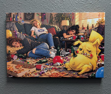 Pikachu party night adult themed. One of a kind print. picture