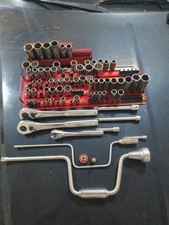 Craftsman USA Tools Lot Of  72  Sockets Ratchets Metric Sae Vintage USED READ picture