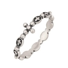 Aespa Karina Rosary Ring PR167A 925 Sterling Silver Catholic Ring (US 4 ~ 10) picture