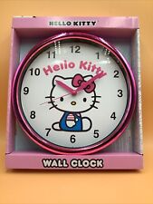 NEW Sanrio Hello Kitty Wall Clock Large Pink Analog Display Approx 12