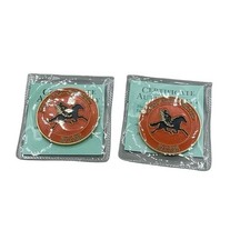 Percy Jackson Camp Half-Blood 2025 Thyrsus Hourglass Co Challenge Coin Set of 2 picture