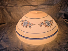 Beautiful Vintage Floral Glass Painted Ceiling Light Shade 15