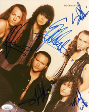 QUEENSRYCHE BAND SIGNED REPRINT AUTOGRAPHS 8