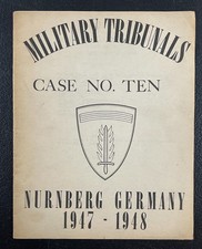WWII Nuremberg Military Tribunals Program Case 10 picture