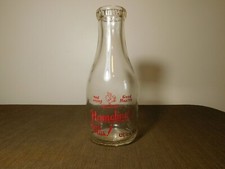 VINTAGE 1927 HAMELINE'S DAIRIES UTICA NY 1 QUART MILK  BOTTLE picture