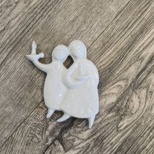  Vintage Haviland Limoges Christmas Ornaments  white Porcelain  Christmas 1976 picture