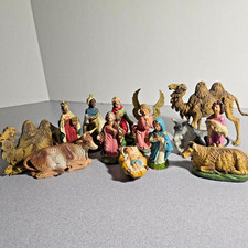 Vtg 13pc Nativity Christmas Set 4