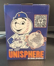 2026 NY Mets Mr. Met Unisphere Light Up Bobblehead SGA 8/30/26 BOX WEAR picture