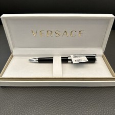 Versace VRJCA0123 Olympia Black Silver Ball Point Blue Ink Pen picture