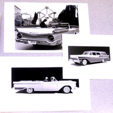 Vintage 1959 FORD FAIRLINE 3 Stock Photos Car Dealers Newspaper Advertisement picture