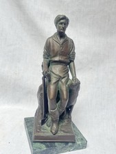 Vintage Abraham Lincoln 'The Hoosier Youth' Bronze Statue by George Yostel ~ 9