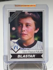 ELON MUSK  BLASTAR G.A.S. SERIES 1 Trading Card #15 2021 RARE Print Run 1774 GAS picture