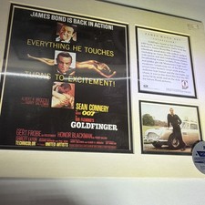 O.S.P. Publishing James Bond 007 Goldfinger Framed Print Set COA 16x20 1995 picture