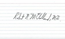 Robert McClelland signed 3x5 index card JFK Assassination Dr EX RARE COA LOOK picture