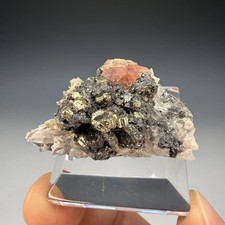 Rhodochrosite, Quartz, Pyrite, Tetrahedrite, Sweet Home Mine, Alma Mining Dist. picture